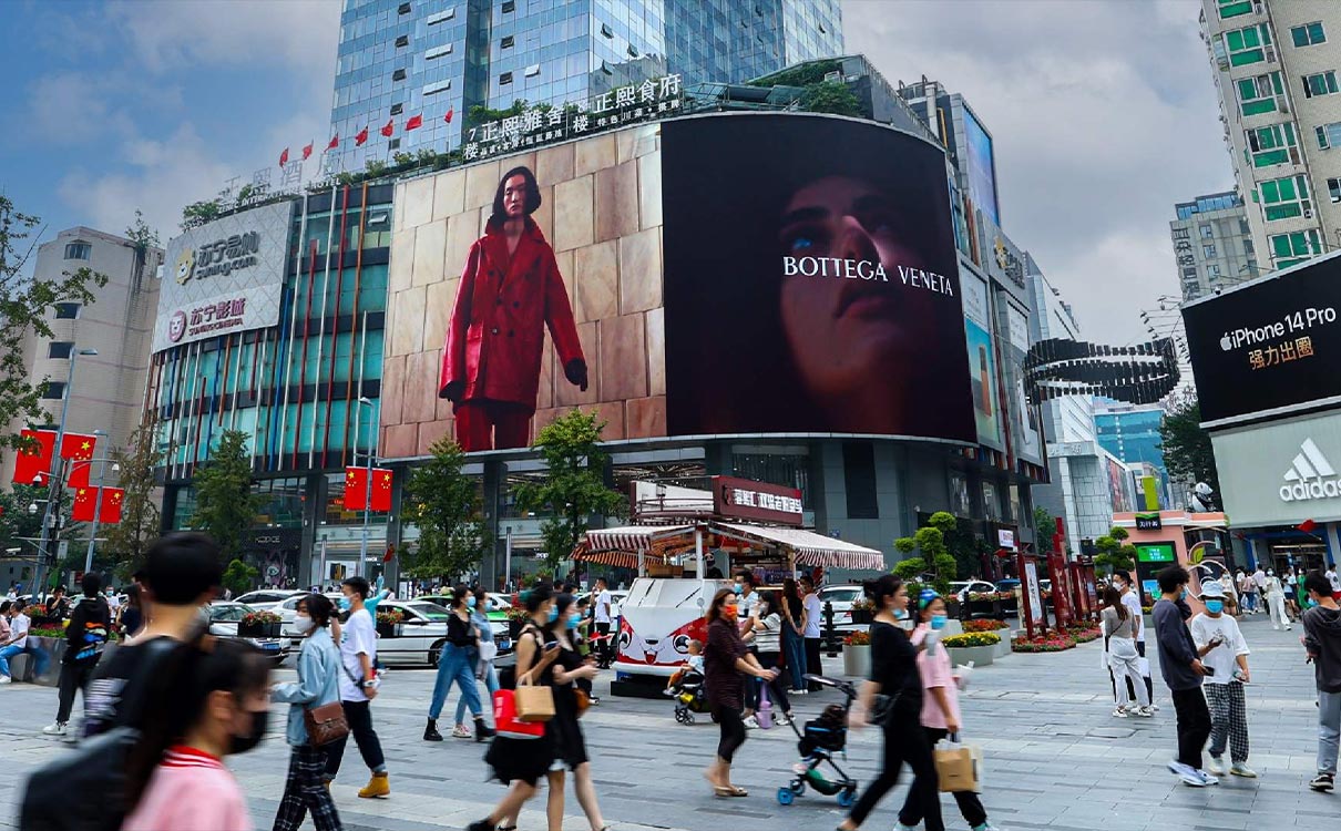 成都春熙路苏宁电器LED屏